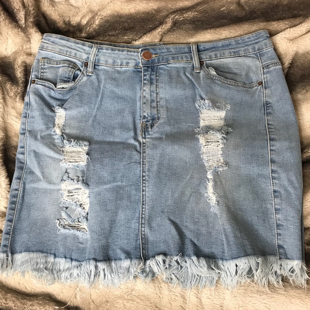 Blue jean skirt!